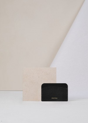 Polene Card Holder Geldbörse Damen Schwarz | 301-JXVAZM