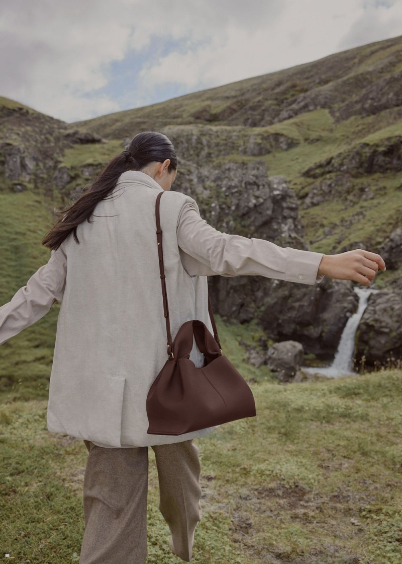 Polene Numéro Neuf Taschen Damen Dunkelbraun | 082-UYSRZN