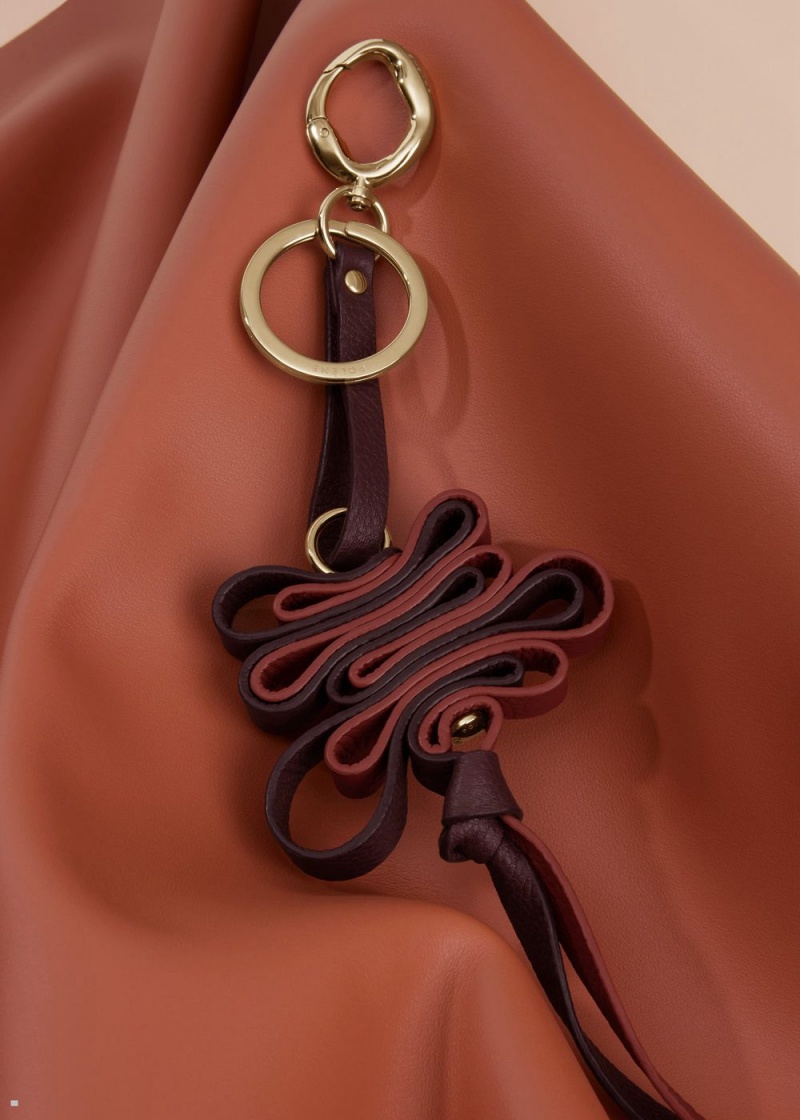 Polene Ziggy Keyring Charms Damen Bordeaux | 650-HKPGOS